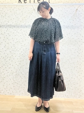 「Reflect（リフレクト）のアイテム」を使った、KAOさん（レディース・163cm）の夏コーディネート