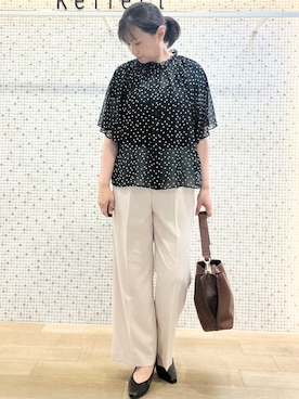 「Reflect（リフレクト）のアイテム」を使った、KAOさん（レディース・163cm）の夏コーディネート
