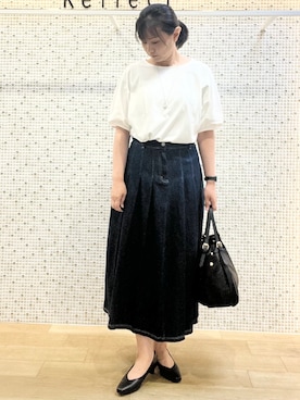 「Reflect（リフレクト）のアイテム」を使った、KAOさん（レディース・163cm）の夏コーディネート