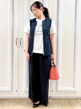「Reflect（リフレクト）のアイテム」を使った、KAOさん（レディース・163cm）の春コーディネート