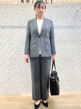 「Reflect（リフレクト）のアイテム」を使った、KAOさん（レディース・163cm）の秋コーディネート