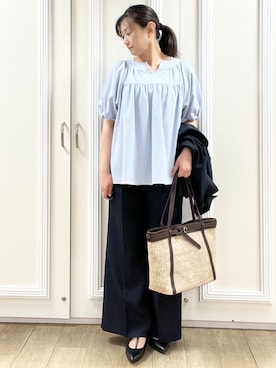 「Reflect（リフレクト）のアイテム」を使った、KAOさん（レディース・163cm）の春コーディネート