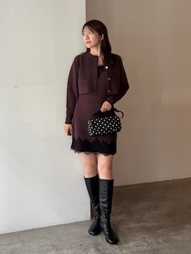 「LAGUNAMOON（ラグナムーン）のアイテム」を使った、SAKI DAITSUさん（レディース・166cm）の秋コーディネート