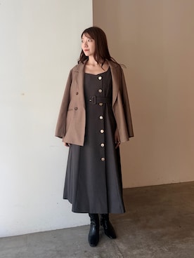 「LAGUNAMOON（ラグナムーン）のアイテム（ワンピース）」を使った、SAKI DAITSUさん（レディース・166cm）の夏コーディネート