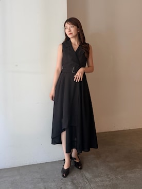 「LAGUNAMOON（ラグナムーン）のアイテム（ワンピース）」を使った、SAKI DAITSUさん（レディース・166cm）の夏コーディネート