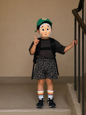 「BOBO CHOSES（ボボショーズ）のアイテム」を使った、　リッキーさん（キッズ・100cm）の夏コーディネート