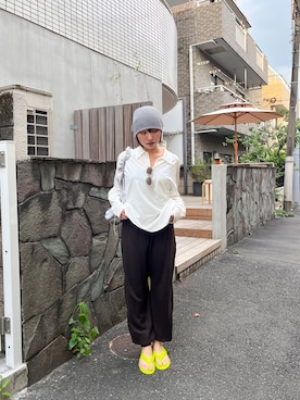 「KAIKO（カイコー）のアイテム」を使った、uuykamimuさん（レディース・162cm）の夏コーディネート