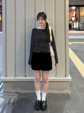 「H&M（エイチ・アンド・エム）のアイテム」を使った、えりさん（レディース・153cm）の秋コーディネート