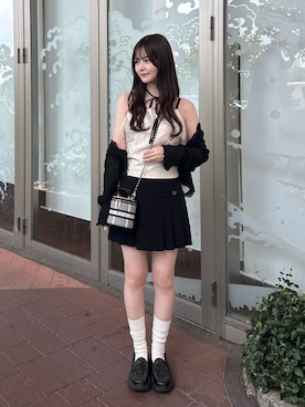「AKIKOAOKI（アキコアオキ）のアイテム」を使った、えりさん（レディース・153cm）の夏コーディネート