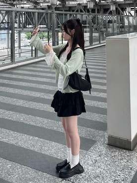 「MUCENT（ムセント）のアイテム」を使った、えりさん（レディース・153cm）の秋コーディネート