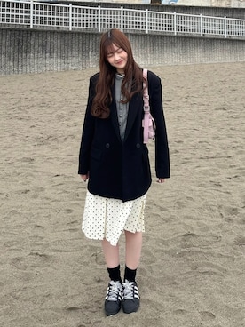 「H&M（エイチ・アンド・エム）のアイテム」を使った、えりさん（レディース・153cm）の秋コーディネート
