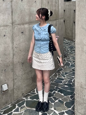 「MUCENT（ムセント）のアイテム」を使った、えりさん（レディース・153cm）の夏コーディネート