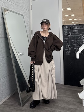 「GALLEST（ギャレスト）のアイテム」を使った、kotakiさん（レディース・158cm）の秋コーディネート