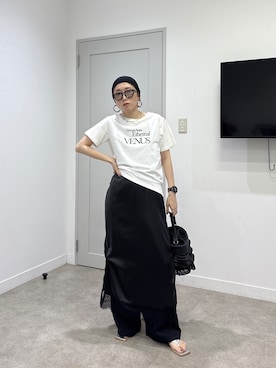 「GALLEST（ギャレスト）のアイテム（ハンドバッグ）」を使った、kotakiさん（レディース・158cm）の夏コーディネート