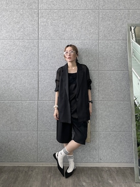 「GALLEST（ギャレスト）のアイテム（テーラードジャケット）」を使った、kotakiさん（レディース・158cm）の春コーディネート
