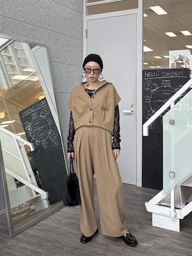 「GALLEST（ギャレスト）のアイテム」を使った、kotakiさん（レディース・158cm）の秋コーディネート