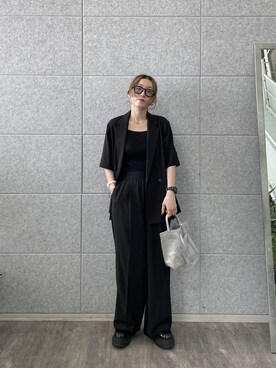 「GALLEST（ギャレスト）のアイテム（テーラードジャケット）」を使った、kotakiさん（レディース・158cm）の春コーディネート