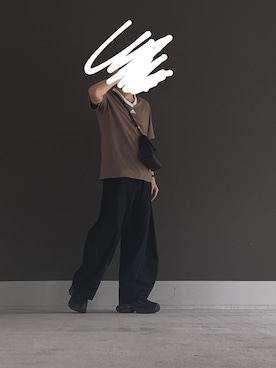 「adidas（アディダス）のアイテム（スニーカー、ブラック系）」を使った、ｵｯﾁﾞさん（メンズ・178cm）の夏コーディネート