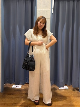 「LOWRYS FARM（ローリーズファーム）のＢＡＧハンドルコード　1009803（その他、ブルー系）」を使った、ゆっきー☺︎さん（レディース・160cm）の夏コーディネート