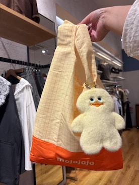 「LOWRYS FARM（ローリーズファーム）の【mojojojo】ポーチ付きエコBAG2  1044018/GOODS（エコバッグ/サブバッグ、その他）」を使った、ゆっきー☺︎さん（レディース・160cm）の秋コーディネート