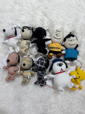 「LOWRYS FARM（ローリーズファーム）の【SNOOPY】ぬいキーホルダー　669427/GOODS（キーホルダー、その他）」を使った、ゆっきー☺︎さん（レディース・160cm）の夏コーディネート