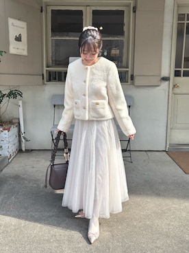 「DIANA（ダイアナ）のアイテム」を使った、小日向みうさん（レディース・157cm）の冬コーディネート