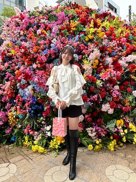 「NEUNA（ヌナ）のアイテム」を使った、小日向みうさん（レディース・157cm）の春コーディネート