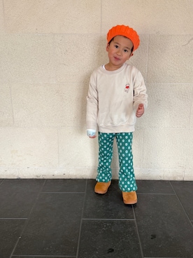 「アイテム（スウェット）」を使った、aoiさん（キッズ・100cm）の秋コーディネート