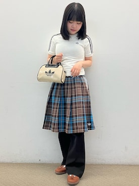 「アディダス」｜N.Kさん（レディース・152cm）の春コーディネート