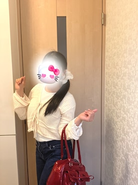 「Honeys（ハニーズ）のアイテム（トップス）」を使った、いとさん（レディース・155cm）の春コーディネート