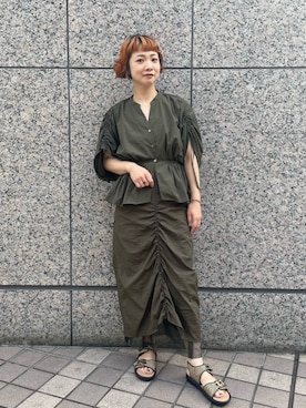 「LAROUTE（ラルート）のアイテム」を使った、kimotoさん（レディース・159cm）の夏コーディネート