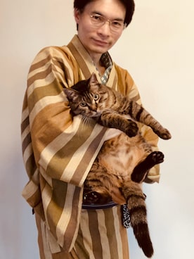 「JINS（ジンズ）のアイテム」を使った、shcshuchoさん（メンズ・180cm）の夏コーディネート