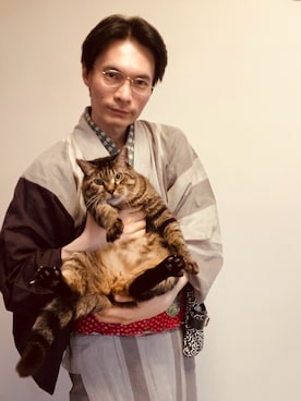 「JINS（ジンズ）のアイテム」を使った、shcshuchoさん（メンズ・180cm）の夏コーディネート
