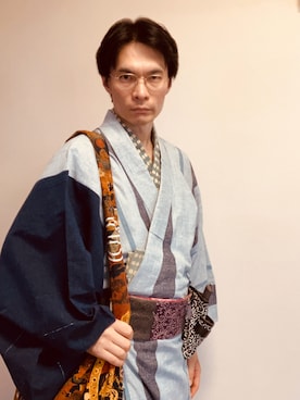 「アイテム（水着/着物・浴衣）」を使った、shcshuchoさん（メンズ・180cm）の秋コーディネート