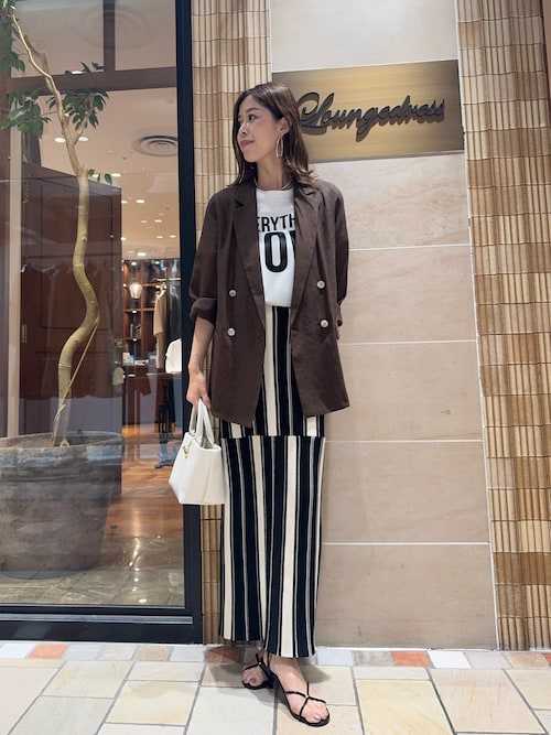 Loungedress（ラウンジドレス） ロング スカート マルチストライプ