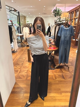 「GALENA（LOUNGEDRESS）（ガレナ）のアイテム」を使った、Nami chinenさん（レディース・163cm）の夏コーディネート