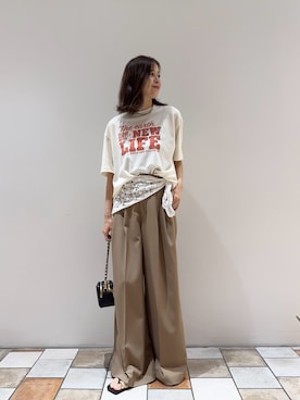 「GALENA（LOUNGEDRESS）（ガレナ）のアイテム」を使った、Nami chinenさん（レディース・163cm）の夏コーディネート