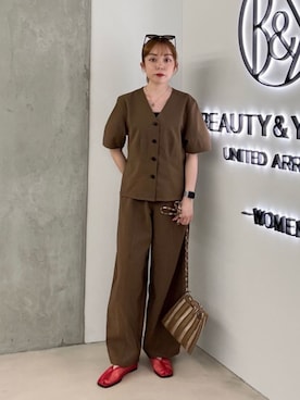 北村穂乃佳さん(レディース・150cm)の夏コーディネート