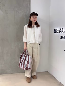 北村穂乃佳さん(レディース・150cm)の春コーディネート