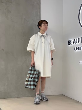 「beej（ビージ）のアイテム」を使った、北村穂乃佳さん（レディース・150cm）の春コーディネート