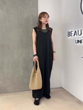 「PAES（ペイズ）のアイテム」を使った、北村穂乃佳さん（レディース・150cm）の夏コーディネート