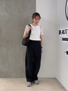 北村穂乃佳さん(レディース・150cm)の夏コーディネート