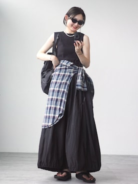 Ayaka Inabaさん(レディース・163cm)の夏コーディネート