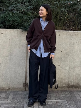 Ayaka Inabaさん(レディース・163cm)の冬コーディネート