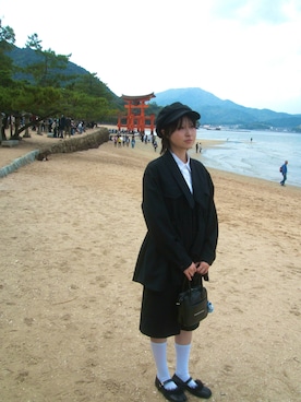 「アイテム（ミリタリージャケット）」を使った、coco53さん（レディース・160cm）の秋コーディネート