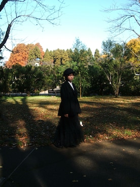 「アイテム（ミリタリージャケット）」を使った、coco53さん（レディース・160cm）の秋コーディネート