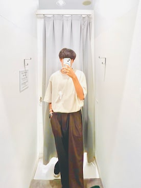 「アイテム（スウェットパンツ）」を使った、sato31041209さん（メンズ・179cm・10代）の秋コーディネート