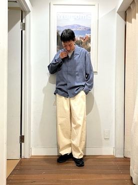 「URBAN RESEARCH Sonny Label（アーバンリサーチサニーレーベル）のアイテム（トップス）」を使った、Joe さん（メンズ・175cm）の夏コーディネート