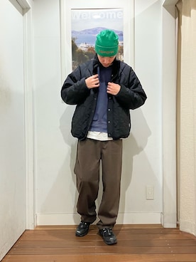 「URBAN RESEARCH Sonny Label（アーバンリサーチサニーレーベル）のアイテム（パンツ）」を使った、Joe さん（メンズ・175cm）の冬コーディネート