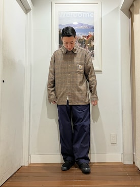 「URBAN RESEARCH Sonny Label（アーバンリサーチサニーレーベル）のアイテム（パンツ）」を使った、Joe さん（メンズ・175cm）の秋コーディネート